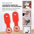 thumbnail image 3 of Eigraketly Regla de nivel Kit para colgar cuadros en la pared Herramienta de medición adecuada para todos los materiales de pared Colgador de Artesanía Negro, 3 of 6
