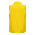 thumbnail image 4 of USNSM Men's Lightweight Softshell Vest Jacket Windproof Sleeveless Jacket for Travel Hiking Running Sports Yellow XXXXL, 4 of 4