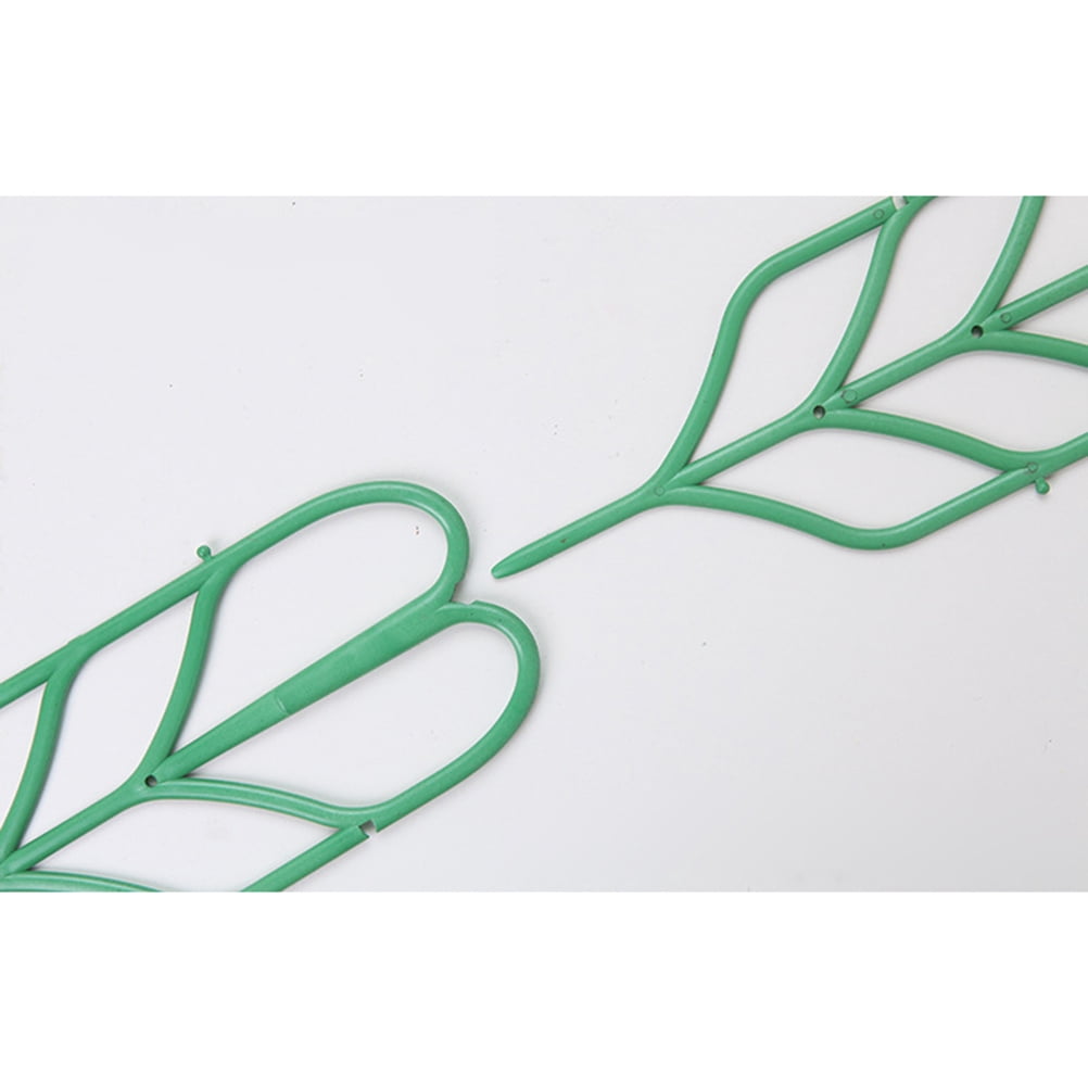 FRCOLOR 6 Pcs Garden Trellis for Mini Climbing Plants Leaf Shape Potted Plant Support Vines Vegetables Vining Flowers Patio Climbing Trellises for Roses Cucumbers Clematis Pots Supports