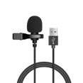 thumbnail image 1 of Lavalier – Microphone Portable à condensateur, 1.5m, micro-cravate filaire, USB 3.5mm, type-c, pour téléphone, Mac, ordinateur P Gong Bohan LED, 1 of 2
