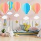 thumbnail image 4 of 4 Pcs Kids Room Decor Pastel Balloons Kid Cloud Decor Easter Party Home Deocr Paper Air Balloons Baby Clouds Decoration, 4 of 4