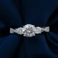 thumbnail image 5 of Kalapi Jewel 1.3 Ct Moissanite Anniversary Ring for Her - Stunning Round Cut in 14K White Gold Plated Three Stone Ring - Gift for Proposals or Anniversaries - Perfect Gifts for Her, 5 of 5