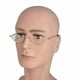 thumbnail image 3 of Reading Glasses Metal Spring Hinges Half Moon Semi Rimless Readers 1, 3 of 5