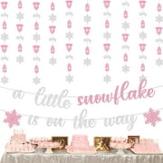 Big Dot of Happiness Pink Winter Wonderland - Table Decor - Holiday  Snowflake Birthday Party and Baby Shower Fold and Flare Centerpieces - 10  Count