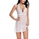 thumbnail image 5 of Conjunto de Ropa de Dormir de Encaje para Mujer Vestido Halter Lencería Malla Chemise Babydoll-Blanco-XLarge Sailing Electrónica, 5 of 5