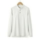 thumbnail image 1 of pstuiky camisa de manga larga para hombre, Blusas de cuello redondo, sueltas, informales, cómodas, lisas, de manga larga, para hombre Tops de talla grande para hombre m, 1 of 3