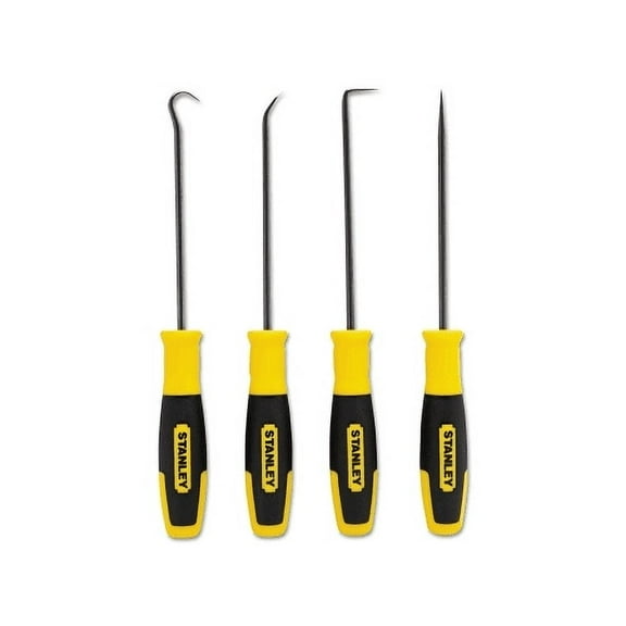 Stanley Pick And Hook Set, 4 Pc, Full Hook, Angle Hook, 90° Angle Hook, Straight Hook - 1 per SET - 82115