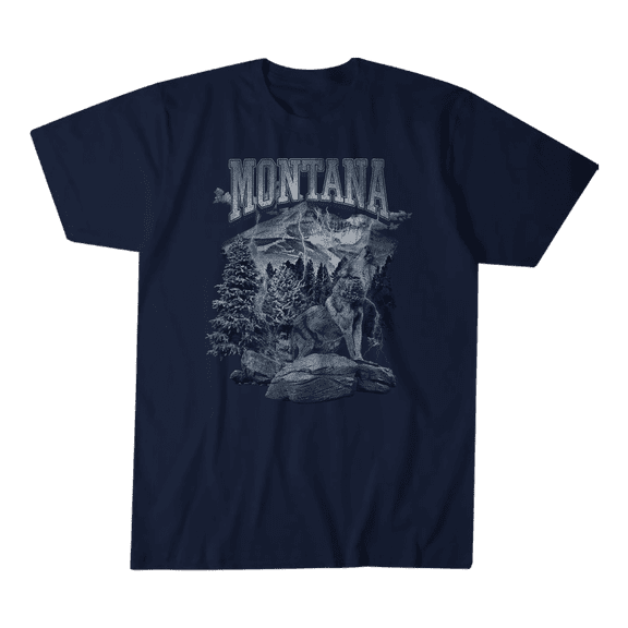 Trust The Universe Montana Vintage Graphic T-shirt, Cotton, Size S-2XL