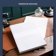 thumbnail image 3 of Beechmore Books A3 Sketchbook – 11.7x16.5" Premium Vegan Leather Bound Extra Large Sketch Book Hardcover, 160gsm 160 Perforated Ivory Pages, Blank Sketch Pad, Gift Boxed, Back Pocket, Ribbon Bookmark, 3 of 7