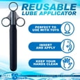 thumbnail image 7 of Cleanstream Smooth Lubricant Launcher, One Hand Use, Smooth Tube for Easy Inserting, Syringe, Toy Friendly, Cap Included to Prevent Leakage, 8.5 Inches, Unscented, Black, 1 Count, 7 of 7