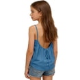 thumbnail image 4 of ZLBDYG Backless Tank Top for Girls Summer Beach Shirts Kids Loose Fit Casual Spaghetti Strap Camisole Tops Tween Cute Clothes, 4 of 5