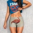 thumbnail image 3 of Lsque Flamingo Sitting On Chair Pattern High Waisted Biker Shorts for Women-Tummy Control Fitness Athletic Workout Running Yoga Gym Shorts,Moisture-Wicking-Medium, 3 of 9
