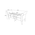 thumbnail image 4 of Linon Indie Tufted Storage Bench, Dark Espresso/Charcoal, 4 of 6