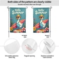 thumbnail image 3 of Hello Summer Garden Flag Double Sided Polyester Decorative Yard Art with Cute Duck in Sunglasses Floral Shirt Surfboard Design 12.5 x 18 Inch Outdoor Seasonal Decor for Patio Lawn Backyard#28031, 3 of 6