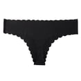 thumbnail image 1 of Clearance Sale 2025 Plus Size Intimates for Women for casual, Ladies Sports Briefs Seamless Breathable Rib Cotton Stretch Soft Low Rise Thong, Comfortable underwear for women, 1 of 2