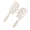 White-large, variant on Ventilated Lightweight Styling Comb For Fine Hair Adds Volumes & Reduces Frizz Professional Salon ABS Tool