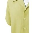 thumbnail image 4 of 7Encounter Men's Camp Dress Shirt Yellow Size XL, 4 of 4