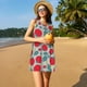 thumbnail image 3 of Fotbe Tomato Vestido de Verano sin Mangas para Mujer – Vestido Midi Línea A, Estilo Camiseta Floral, Vestido Playero Casual y Fluido, 3 of 7
