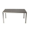 thumbnail image 1 of Benzara BM172064 30 x 36 x 59 in. Anodized Aluminum Dining Table - Gray, 1 of 1