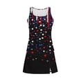 thumbnail image 5 of Miqool Women 4th of July Outfit Three Piece Set Tops with thong pants and skirt American Flag Patriotic Shirt Anniversary USA Shirt, 5 of 5