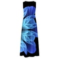thumbnail image 5 of EQWLJWE Robes d'Été pour Femmes 2023 Robe Longue Sans Manches à Col Rond avec Poche Imprimée Grande Robe d'Été pour Femmes 2023, 5 of 5