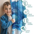 thumbnail image 3 of Blackout Kids Curtains,Blue Marble Pattern Childrens Insulated Curtains Set Of 2,Bedroom Essentials,Toddler Room Decor 42"x63", 3 of 5