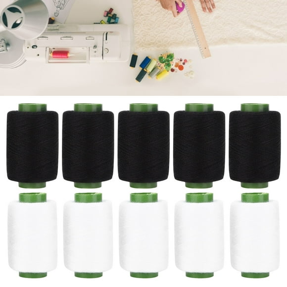 Noref Sewing Machine Thread,Embroidery Thread,Sewing Thread Household Black White Polyester Yarns For DIY Embroidery Machine Project