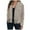 Beige, variant on GEWSEY Women's Fringe Leather Jackets - Suede Motocycle Biker Cropped Coat Vegan Blazer Pleather Fashion Tassel (Beige, L)