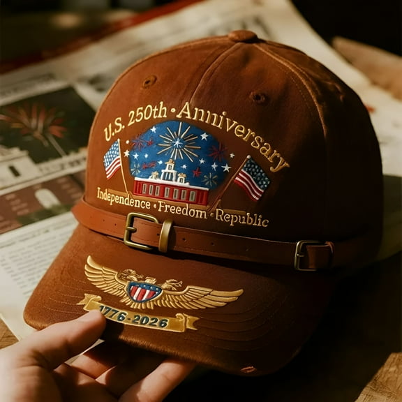 TELOLY 250th Anniversary US Military Baseball Cap, Embroidered Marine Corps/Army Hat, Patriotic Independence Day Gift