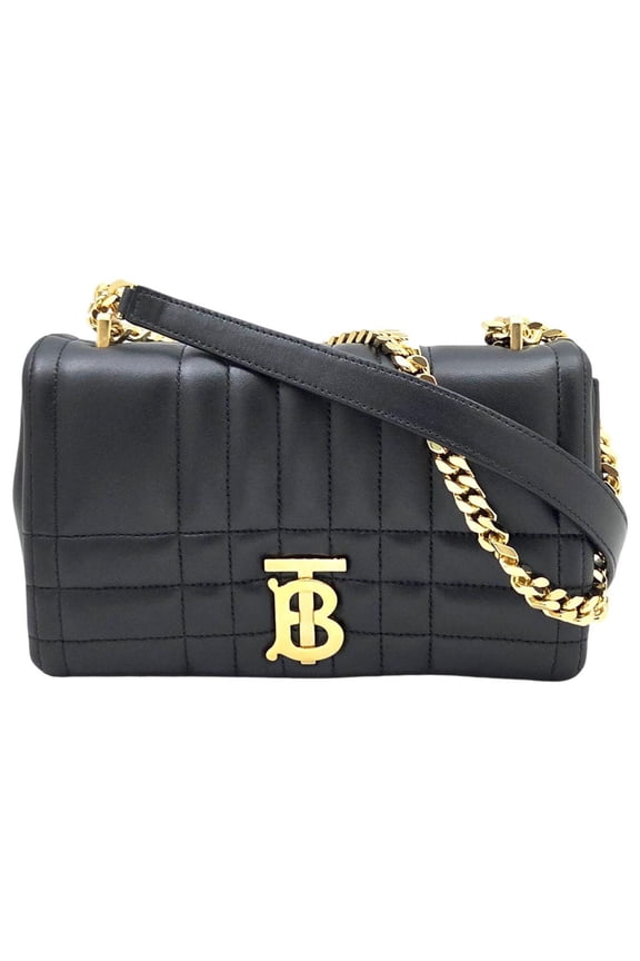 Pre-Owned BURBERRY LOLA Shoulder Bag in Black Leather with Chain Strap for Men and... (Good)
