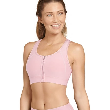 

Jockey Women High Impact Mesh Back Zip Front Sports Bra