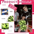 thumbnail image 3 of Cheerleader Pom Poms 12 Pack Sports Dance Cheering Plastic Metallic Cheerleading Pom Poms for Kids Adults, 3 of 6