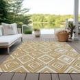thumbnail image 6 of Addison Rugs Chantille Indoor/Outdoor Transitional Diamonds Gold Washable Rectangle Rug, 2'6" x 3'10", 6 of 6