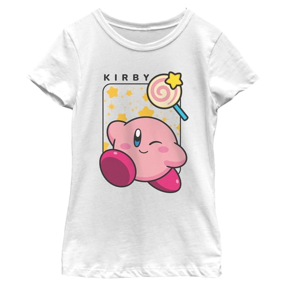 Girls Nintendo Sweet Candy Kirby T Shirt