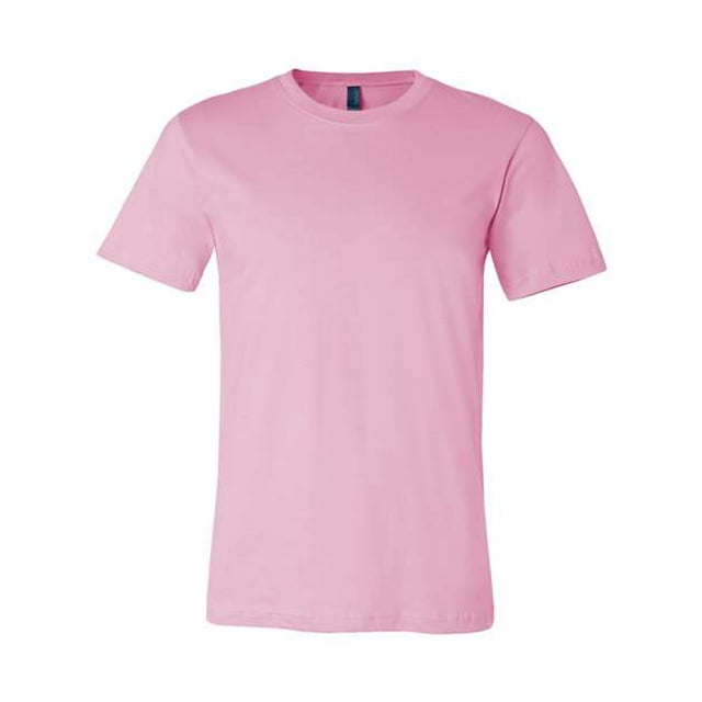 Bella+Canvas Camiseta de manga corta unisex, rosa, grande bella lienzo 3001