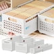 thumbnail image 1 of Caja de almacenamiento retráctil para ropa - Organizador de cajones de 3 tamaños para pantalones, camisas y ropa interior, organizador de ropa de tela de malla con diseño apilable, 1 of 5
