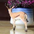 thumbnail image 4 of relayinert Figurines de Cerf Springbok Antilope Exquise Miniatures Collection pour 3 Ans et Plus Marron 1Set, 4 of 6
