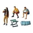 thumbnail image 3 of TISHITA 5 Pieces 1/64 BBQ People Figures Set with Accessories Collections S Scale Layout B, 3 of 8
