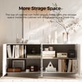 thumbnail image 4 of 59" Sideboard Buffet Cabinet With Storage,Modern Accent Storage Cabinet With 4 Doors & Shelves ,Wood Coffee Bar Table Consolefor Living Room,Dining Room,Hallway, 4 of 7