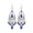 Blue, variant on Mightlink 1 Pair Women Hook Earrings Vintage Ethnic Style Exaggerated Hollow Out Waterdrop Shape Bohemian Ear Decoration Jewelry Vacation Earrings Hanging Earrings