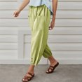 thumbnail image 5 of Sngxgn Womens Lounge Pants Slacks Drawstring Casual Wide Leg Pants for Women Trousers(Green,XXL), 5 of 8