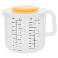 thumbnail image 1 of 1 Pc 2.5L Baking Measuring Cup Scale Household Mixing Bowl with Lid (White), 1 of 8
