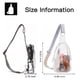 thumbnail image 4 of Bolso bandolera transparente aprobado por el estadio para mujer con correa de hombro ancha, bolso bandolera transparente de PVC, bolso de pecho pequeño con correa ajustable, 4 of 6