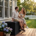 thumbnail image 4 of Homall 100 Gallon Outdoor Patio Box Deck Plastic Resin Storage Box Backyard, Black, 4 of 8
