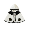 thumbnail image 2 of 6M-7T Toddler Boys Girls Halloween Costumes Kids Long Sleeve Pumpkin Cape Cloak Halloween Party Dress-up Outfits, 2 of 8