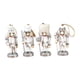 thumbnail image 2 of Mini figura de Cascanueces de madera, Cascanueces navideño tradicional para bodas Plata blanca, 2 of 9