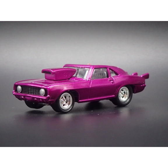 Open Box 1971 71 PONTIAC GTO NHRA PRO STREET PURPLE 1:64 SCALE DIORAMA DIECAST MODEL CAR