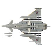 Hobby Master | 1:72 Scale Diecast Military Aircrafts | Eurofighter Typhoon FGR4 ZJ913/FM-G, RAF, 2024 (w/2 x ASRAAM, 4 x AIM-120, 3 x Fuel Tank) | Model HA6626