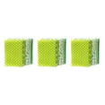 thumbnail image 3 of Matsuzay 7 piezas de tela de algodón con estampado de flores, surtido de varios colores, costura acolchada, conjunto de costura de tejido liso, Verde 3piezas, 3 of 6