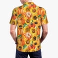 thumbnail image 6 of Salouo Pumpkins And Sunflowers for Men's Short Sleeve Polo Shirts,Polo Shirts for Men Performance Short Sleeve Golf Shirt Athletic Casual Collared T-Shirt-XX-Large, 6 of 8